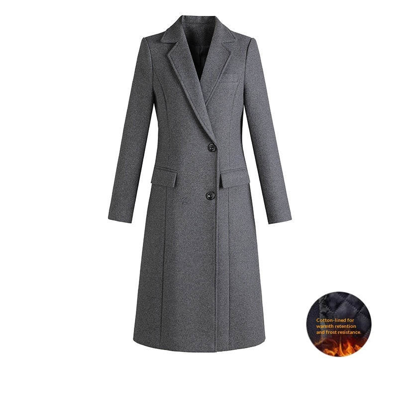 Manteau Femme Long Élégant – Coupe Classique et Chaude | Style Chic Hiver