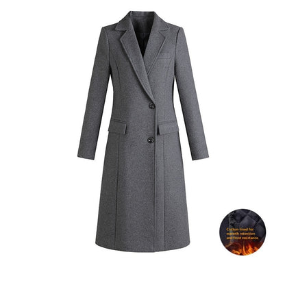 Manteau Femme Long Élégant – Coupe Classique et Chaude | Style Chic Hiver