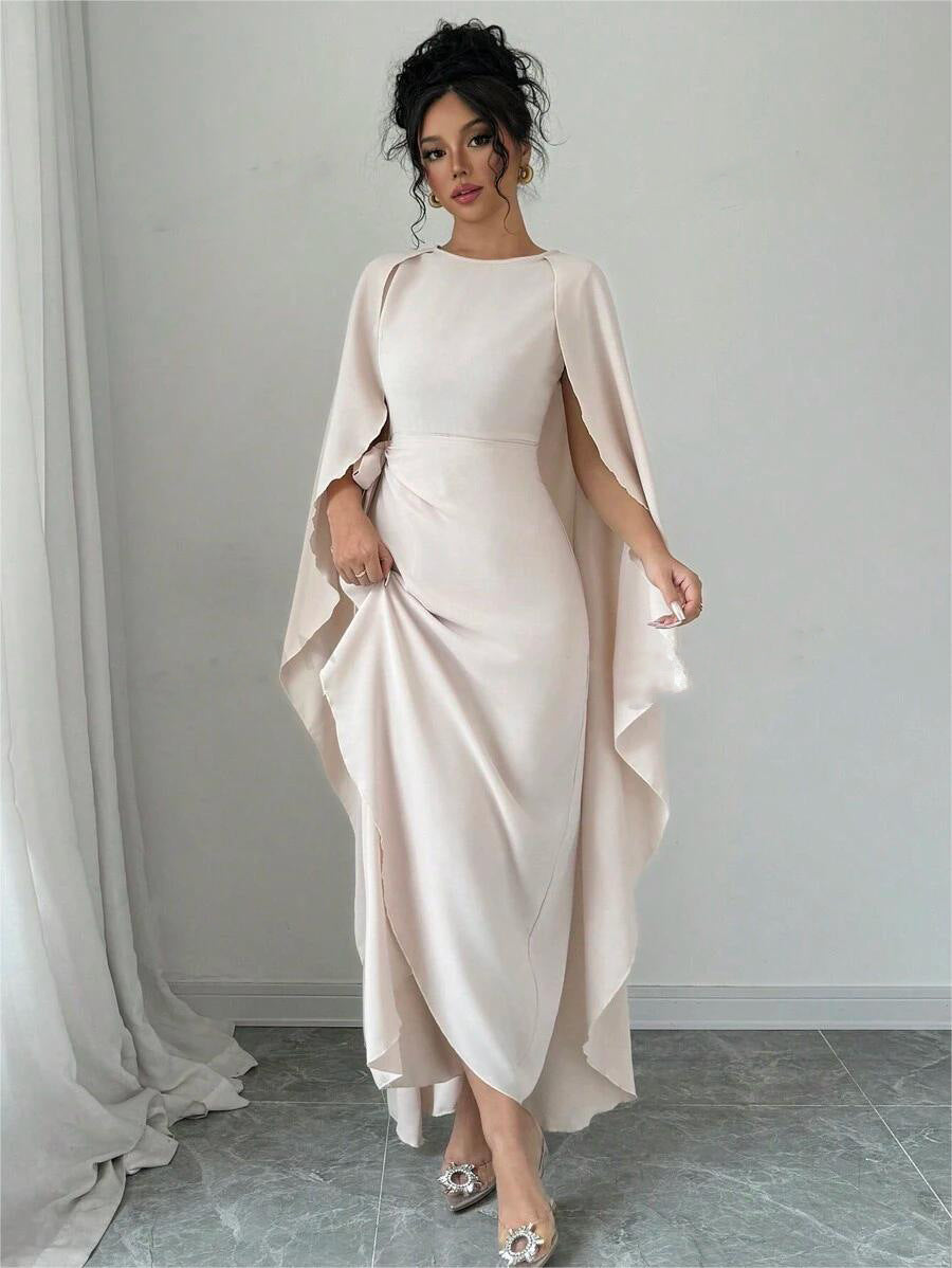Elegant And Charming Fashion Dress With An Asymmetric Hem