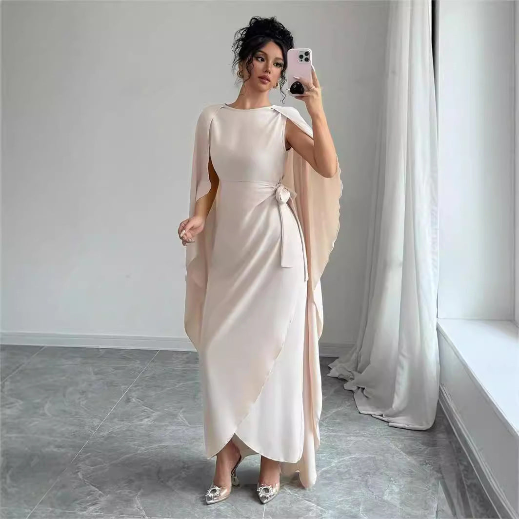 Elegant And Charming Fashion Dress With An Asymmetric Hem