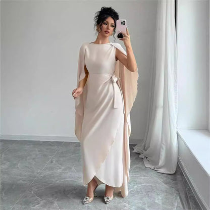 Elegant And Charming Fashion Dress With An Asymmetric Hem