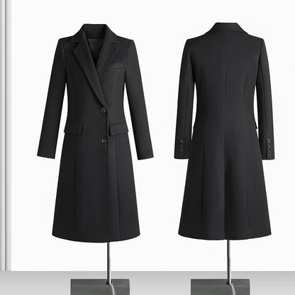 Manteau Femme Long Élégant – Coupe Classique et Chaude | Style Chic Hiver